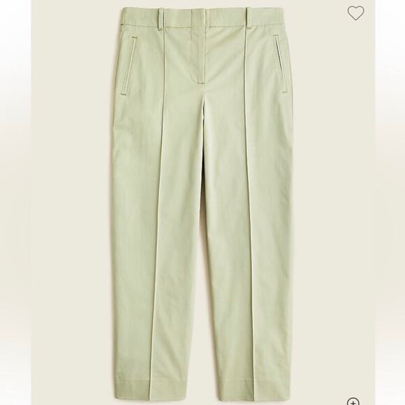J. Crew Willa Straight-Leg Lightweight Chino Pant in Light Green - size 4 - Picture 1 of 6